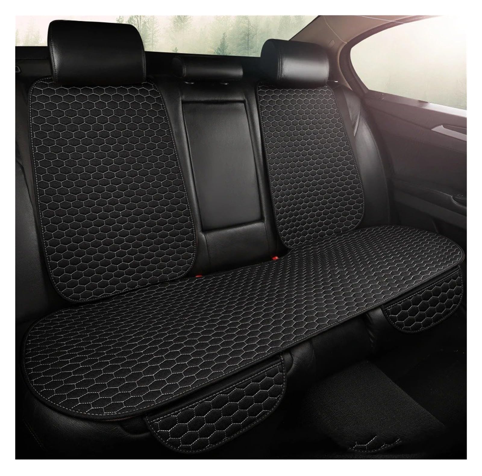 Coprisedili Auto Coprisedile Universale Per Auto Accessorio Schienale Sedile Anteriore E Posteriore Cuscino Lavabile Tappetino Per Auto Quattro(3pcs gray)