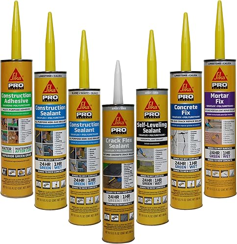 Miniatura 2 de Sika Flex Crack Flex Sealant, gris, alto rendimiento, sellador de poliuretano texturizado, autonivelante, sellador para sellar grietas horizontales,