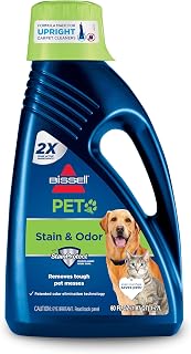 BISSELL 2X Pet Stain & Odor Formula, 60 oz - Tough Pet Urine, Vomit & Mess Remover for Carpet Cleaners
