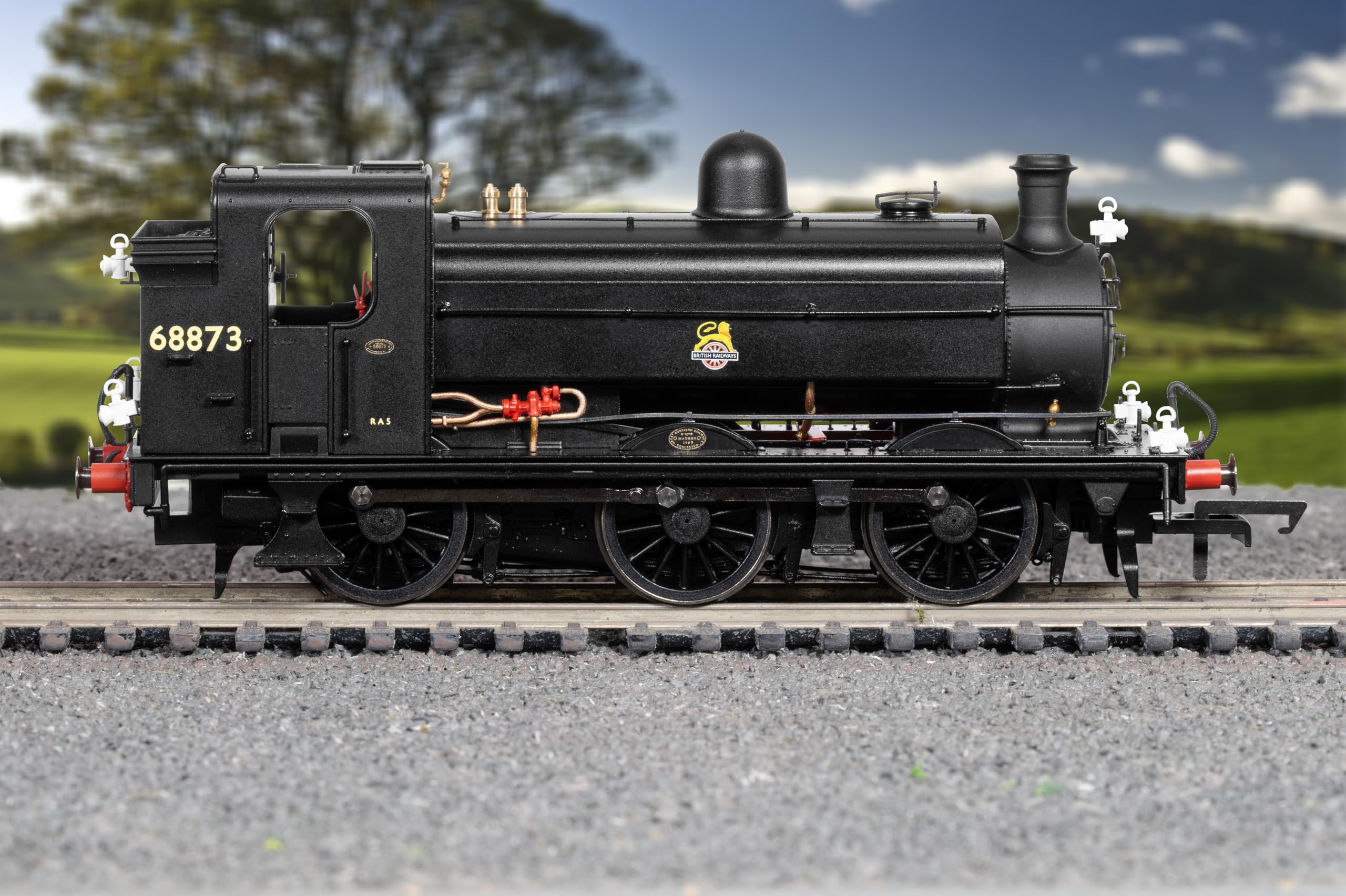 Hornby R30367 BR Early Class J52 0-6-0ST 68873, lokomotywa parowa, skala OO, 14 lat+