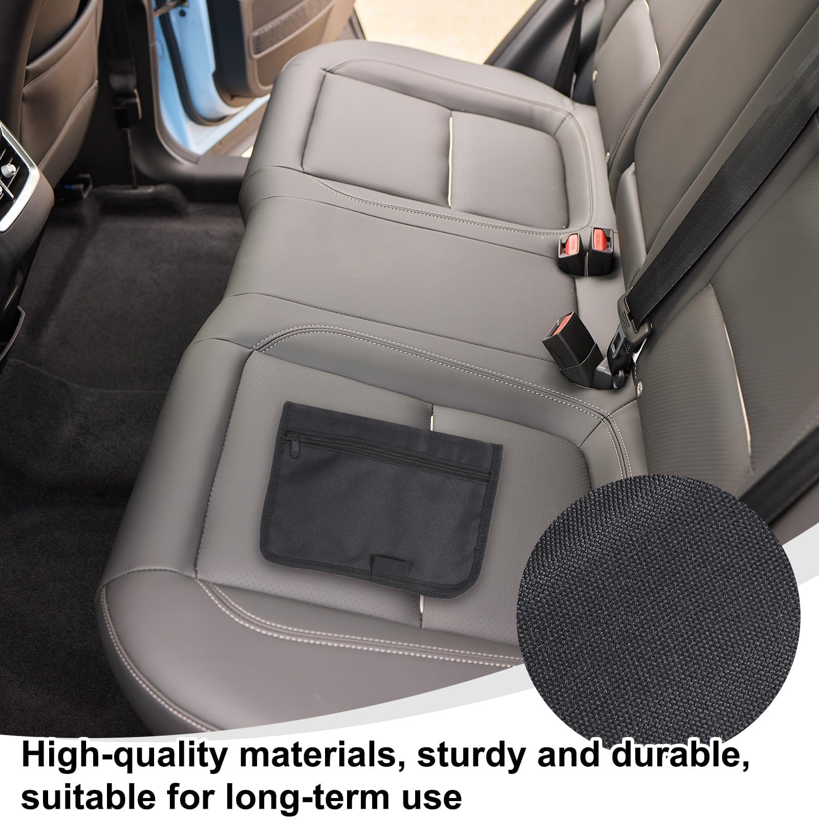 Cartera Organizadora de Guantera Portátil Coche, Carpeta Documentación Múltiples Bolsillos para Registro y Seguro de Coche