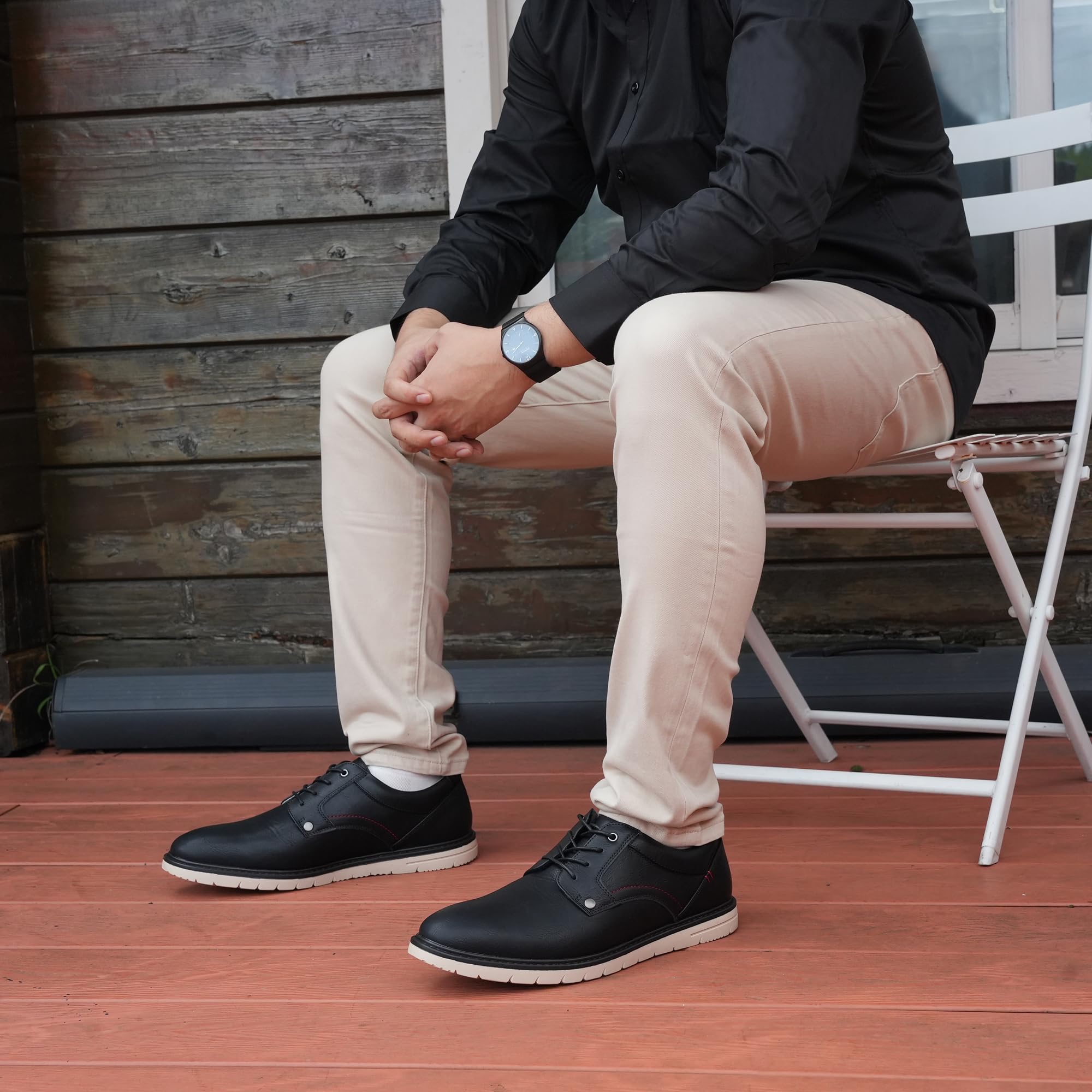 Hawkwell Zapatos Oxford Casuales de Tallas Grandes para Hombre, Zapatillas de Vestir Cómodas y de Negocios Tallas EU 45 46 47 48 49 50 51 52