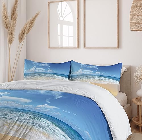 Miniatura 335 de Ambesonne Juego de funda de edredón de brújula, ilustración de mapa del mundo, marinero marítimo, equipo de vida monocromático, juego de ropa