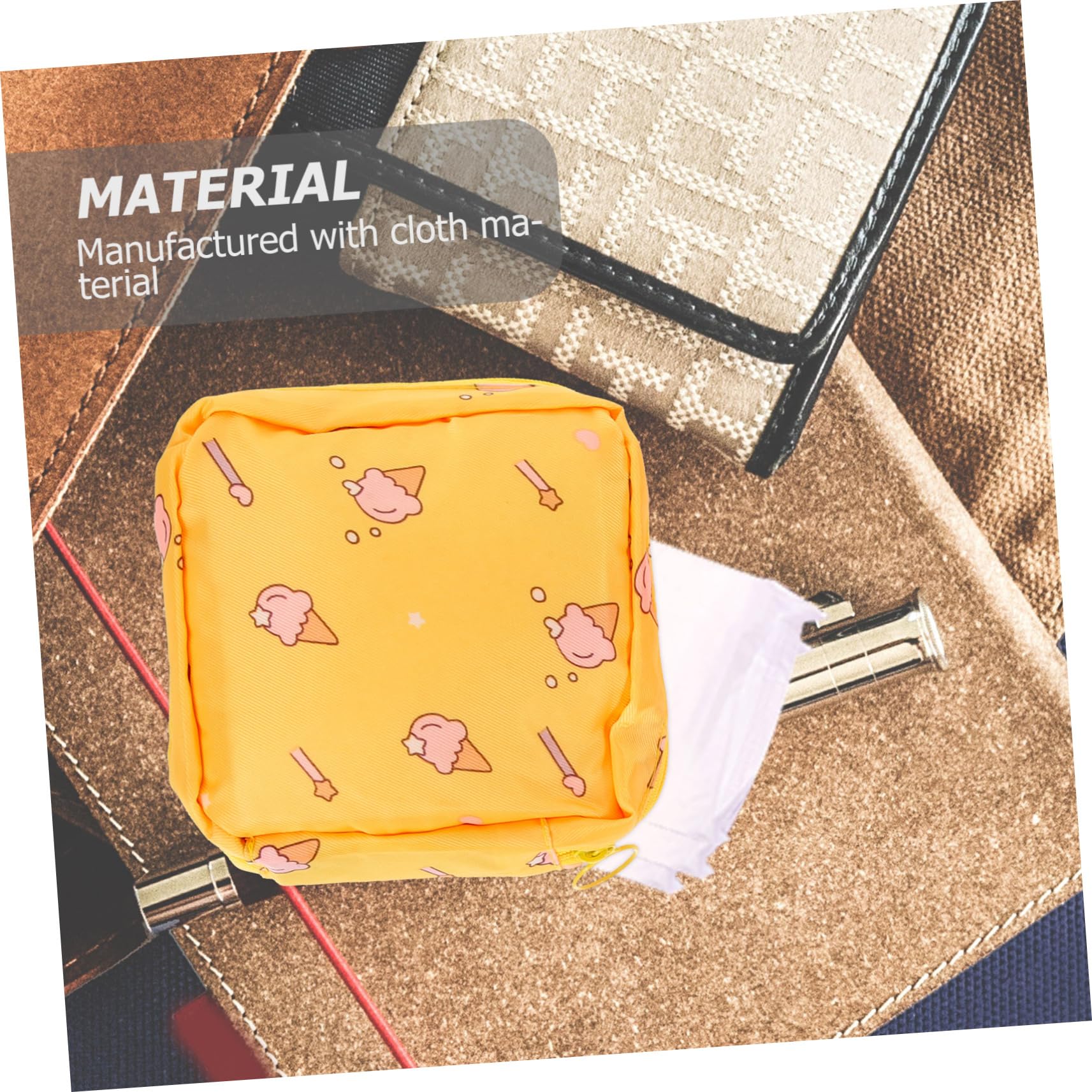 Baluue 16piezas Bolsa De Almacenamiento Para Toallas Sanitarias Estuche Portátil De Menstruación Organizador De Femenina Múltiples