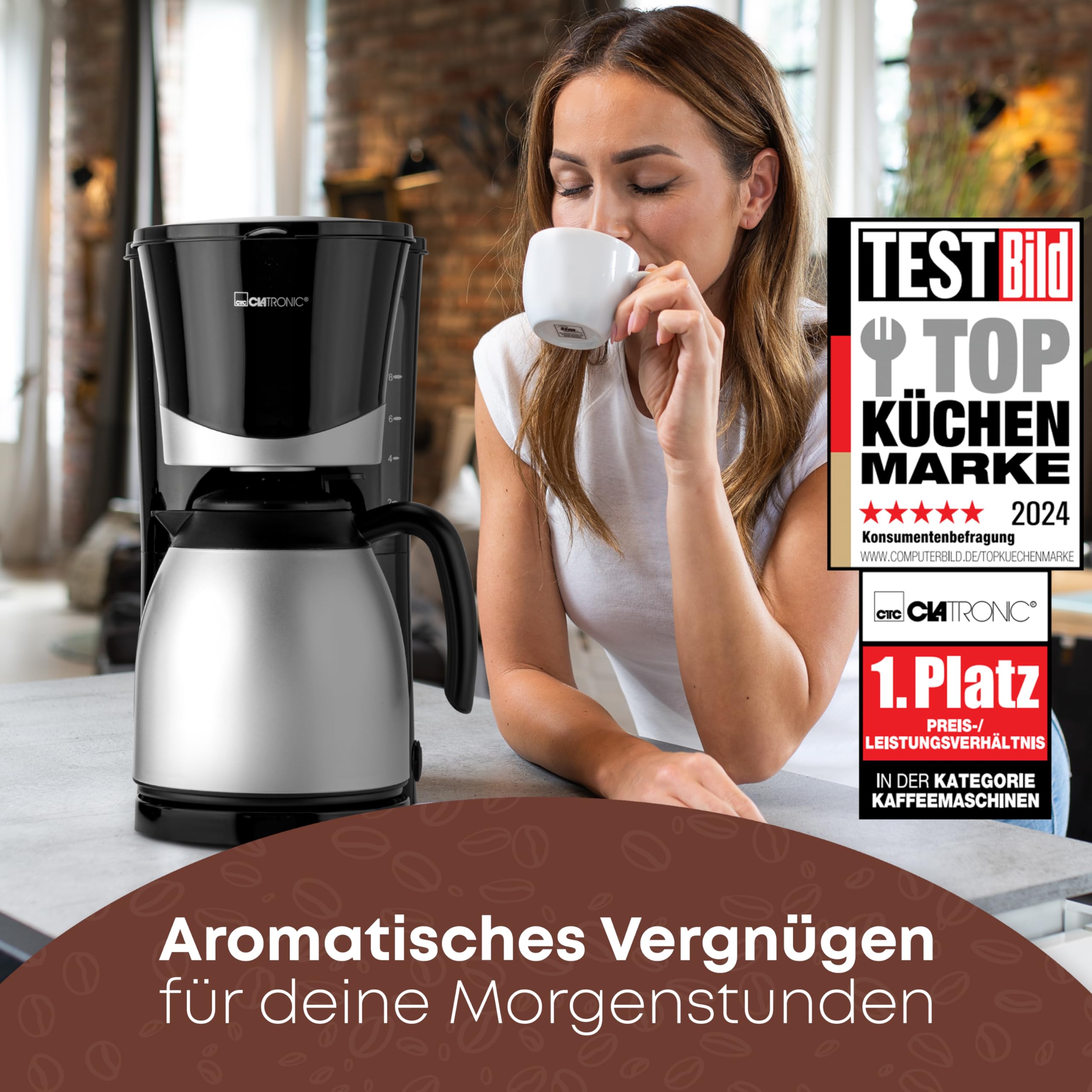 Clatronic® Kaffeemaschine mit Thermoskanne – Bild 4