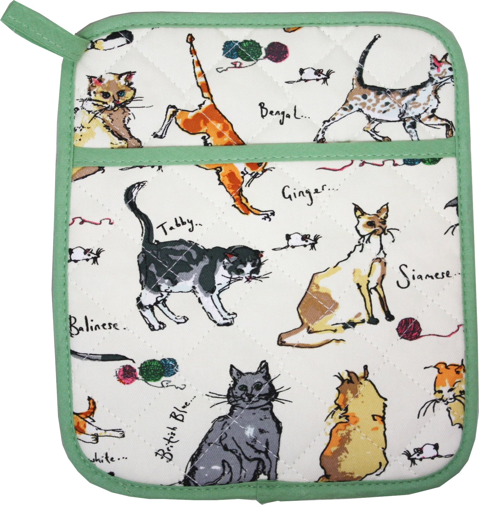 Ulster Weavers Multicolor Mf Cats Pot Mitt By