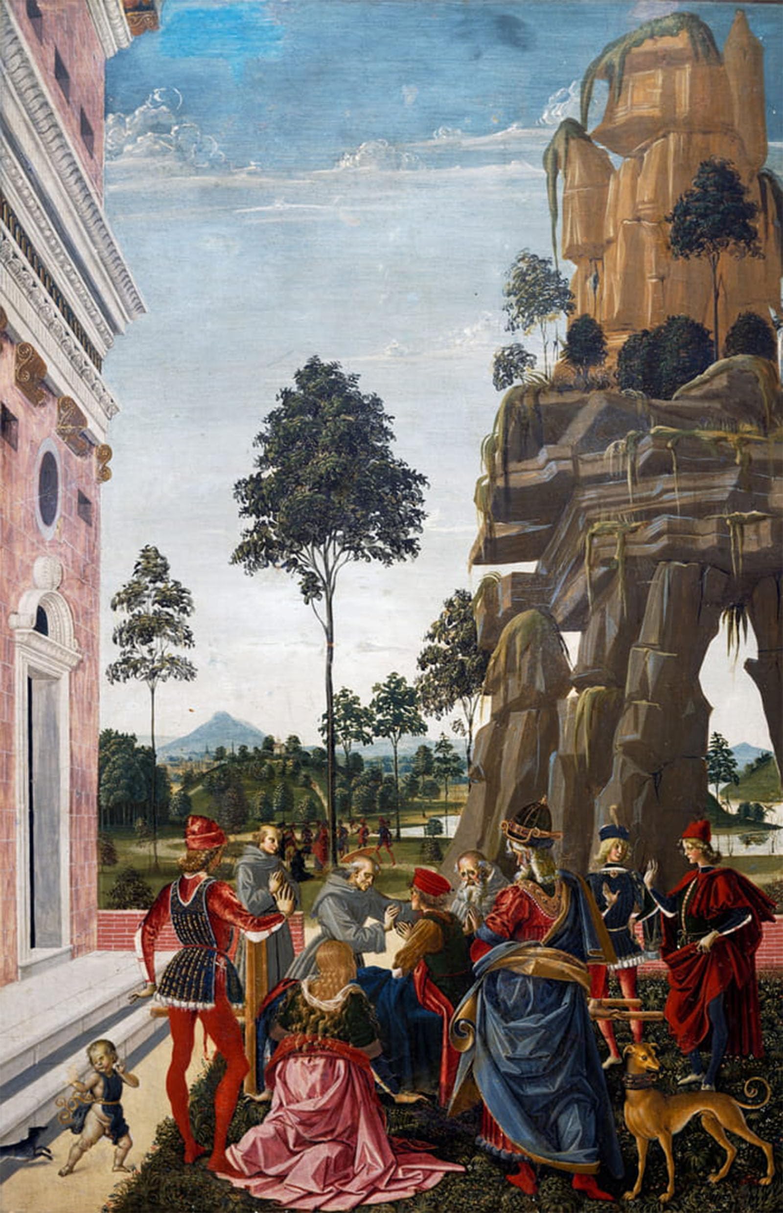 SERENDIPITP Aesthetic Poster Photo Wall Print Retro Picture Saint Bernardino Resurrects Dead Man Found Under Tree on Way by Bernardino Di Betto Pinturicchio Modern Wall Artwork for Home Decor 60x90cm