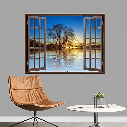 Miniatura 29 de IDEA4WALL Adhesivo mural removible para pared, cielo azul, vibrante, verano, montaña, valle, naturaleza, desierto, arte moderno, paisaje, colorido