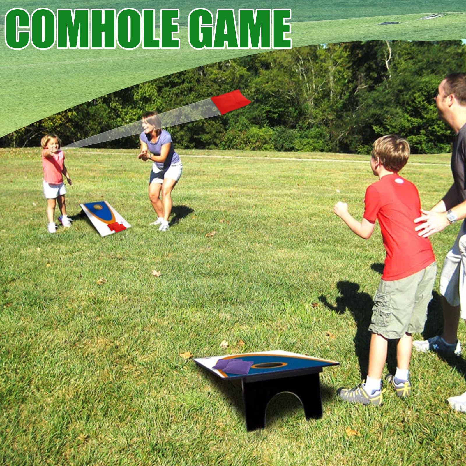 36 Stück Cornhole Säckchen, 6 Farben Wurfsäckchen, 7 x 7cm Nylon Sitzsack Werfen, Cornhole Sitzsack-Set, Sandsäckchen Sitzsäcke Werfen Spaß Sport Spiel, Erwachsene für Cornhole Spiel