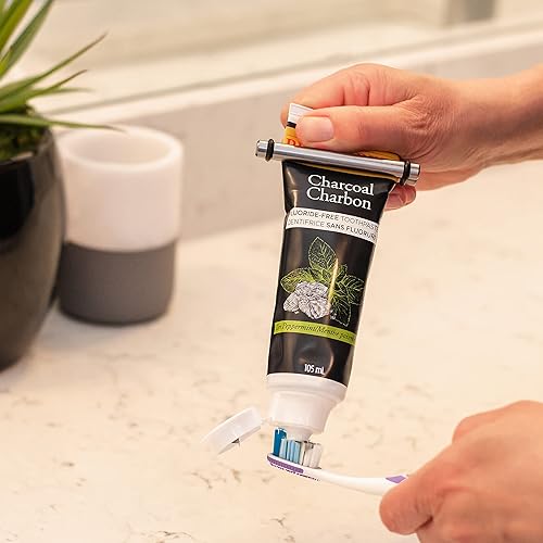 Miniatura 4 de Dispensador de rodillos para pasta de dientes, de aluminio ligero, para pasta de dientes, cosméticos, ungüentos, pinturas y más, 1 unidad (paquete