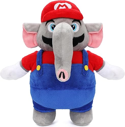 Pembaoing Peluche de elefante Super Bros de 10 pulgadas, lindo juguete de peluche de Marvel, almohada de peluche, decoración de habitación, regalo