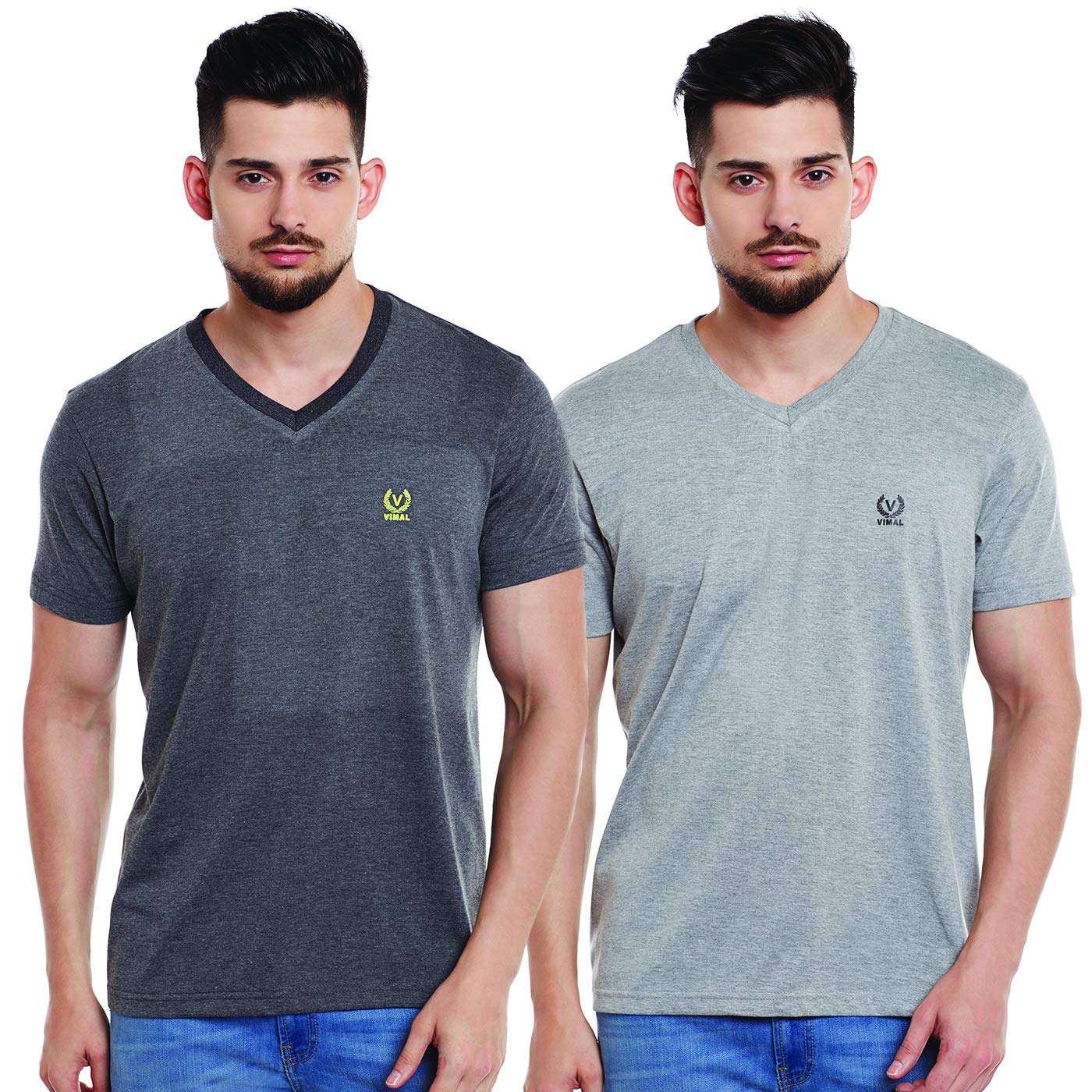 mack jonney Men's Slim Fit T-Shirt(Pack of 2)-picture-27