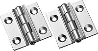 SAIYEN Aluminum Alloy Torque Position Control Hinges - 120° Hold Open, Quiet Bushing, 1.85 Inch White Pair (2 Pcs)