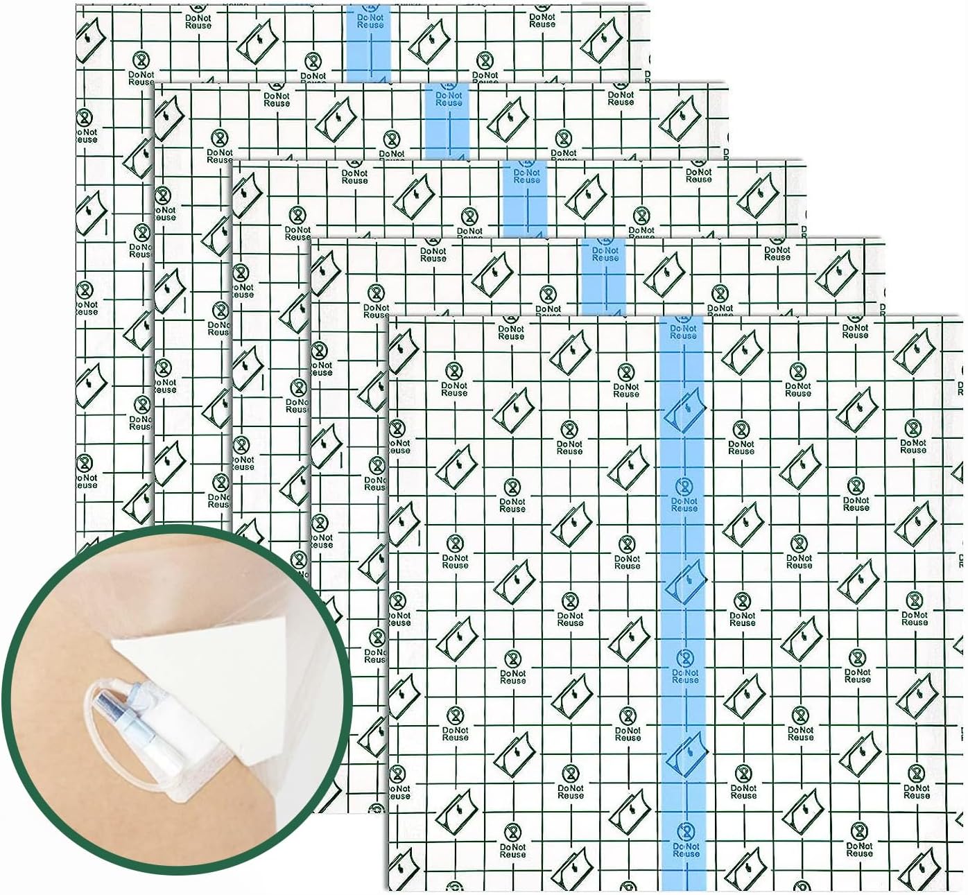 25 Sheets 9"x 9" Waterproof Dialysis Catheter Shower Cover