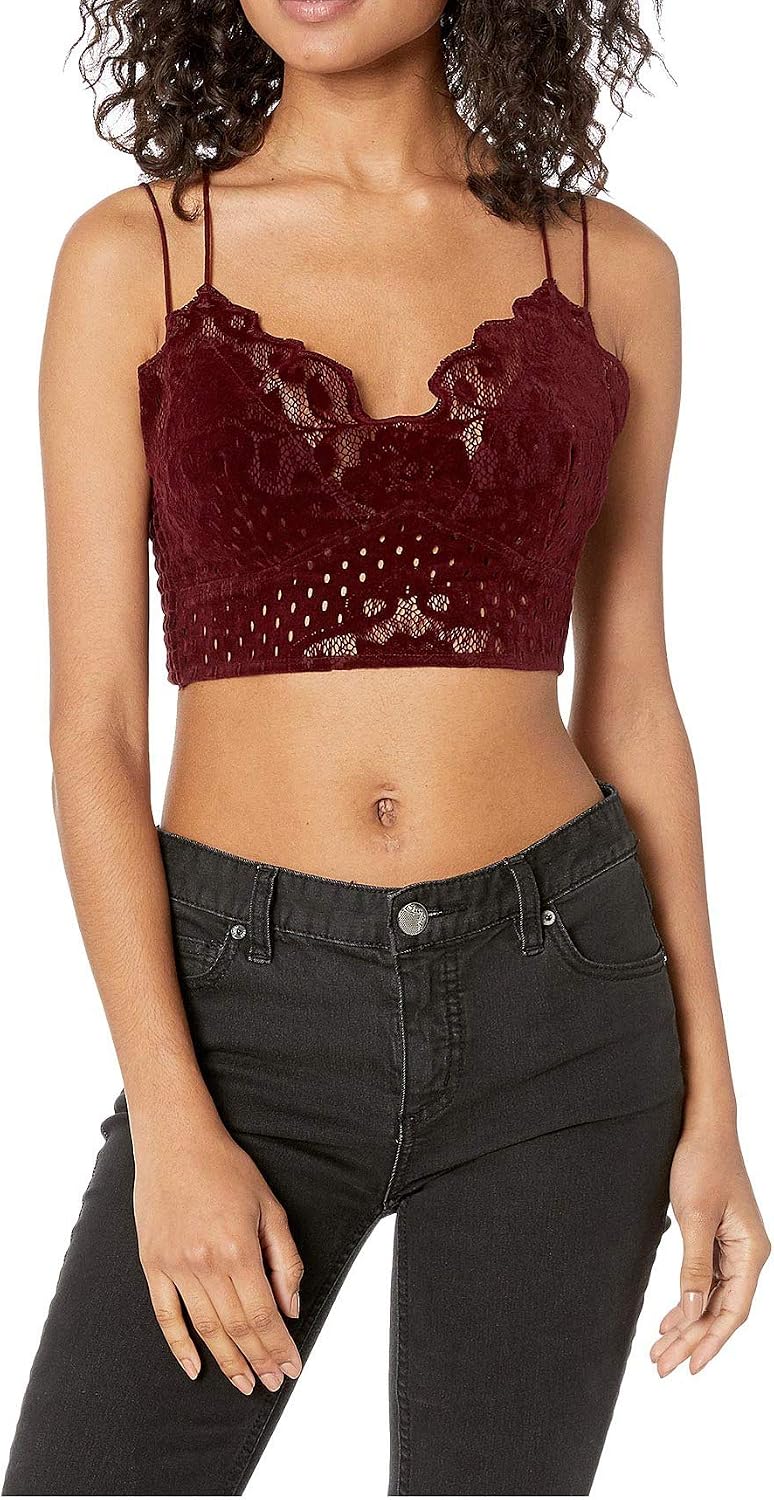 Free People Madonna Bralette Wine XS (Women's 0-2)