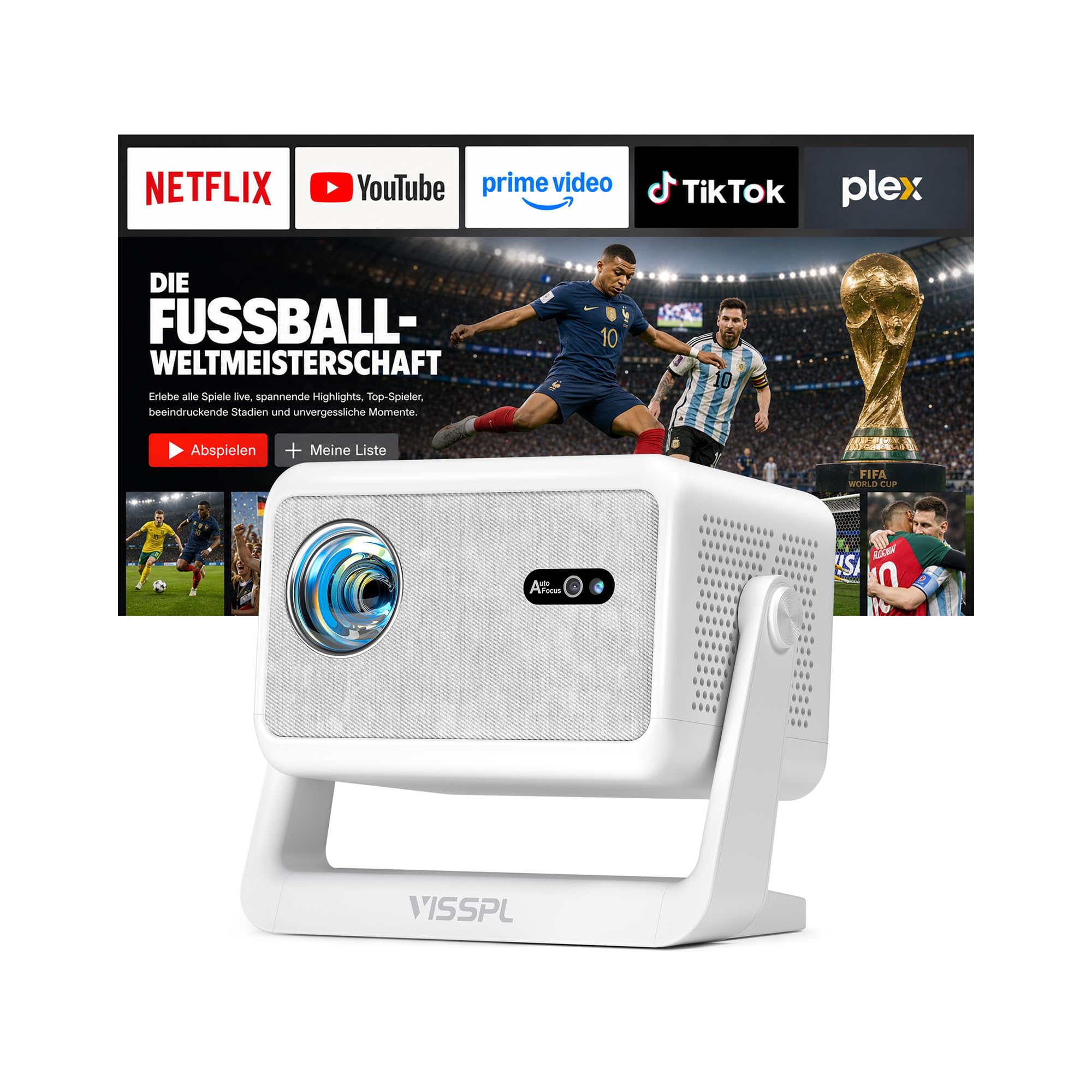 Magcubic Mini Beamer 4K FHD 1080P Smart Projektor Ansicht 7