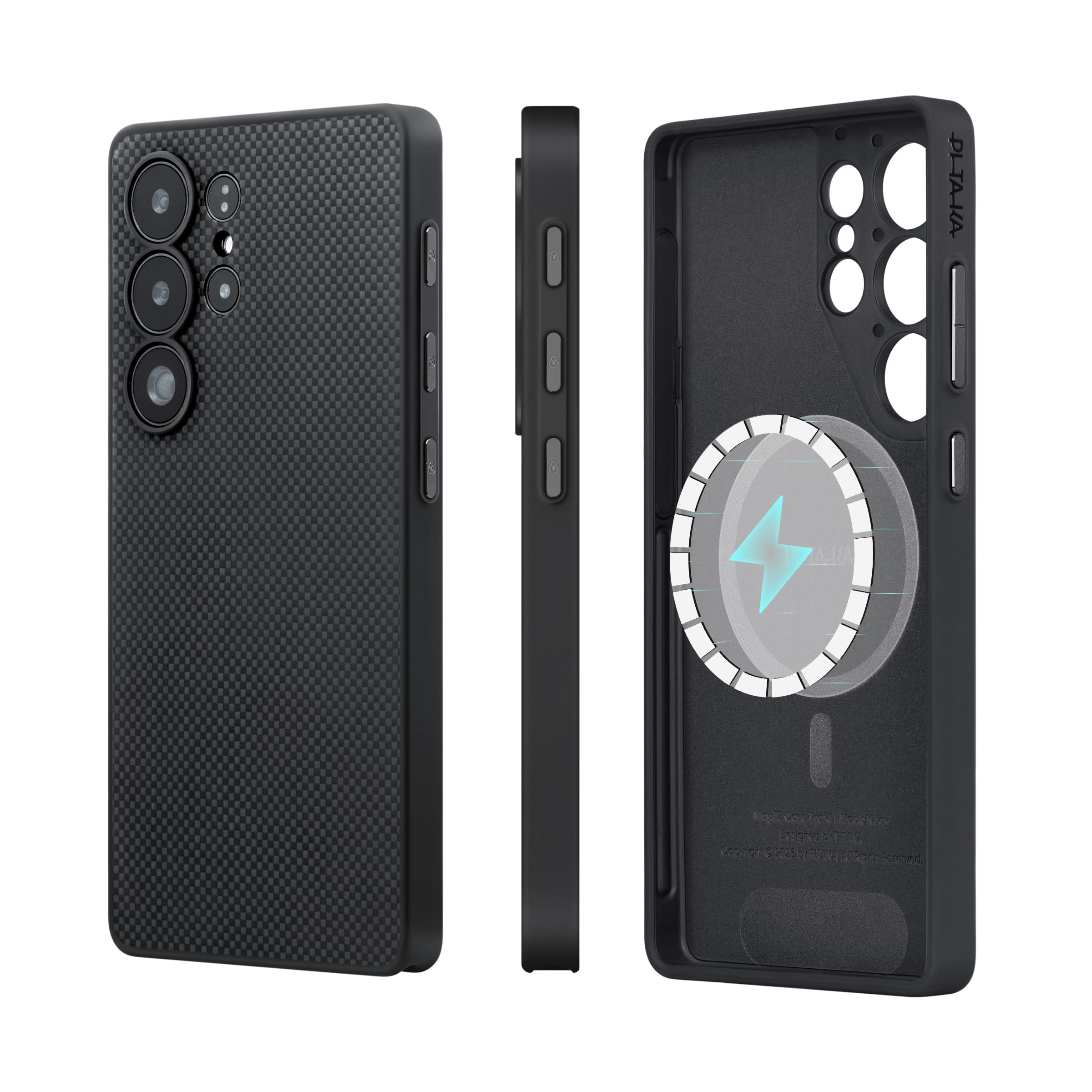Amazon.co.jp: 【全面保護-NFCボタン付き】PITAKA Galaxy S25 Ultra