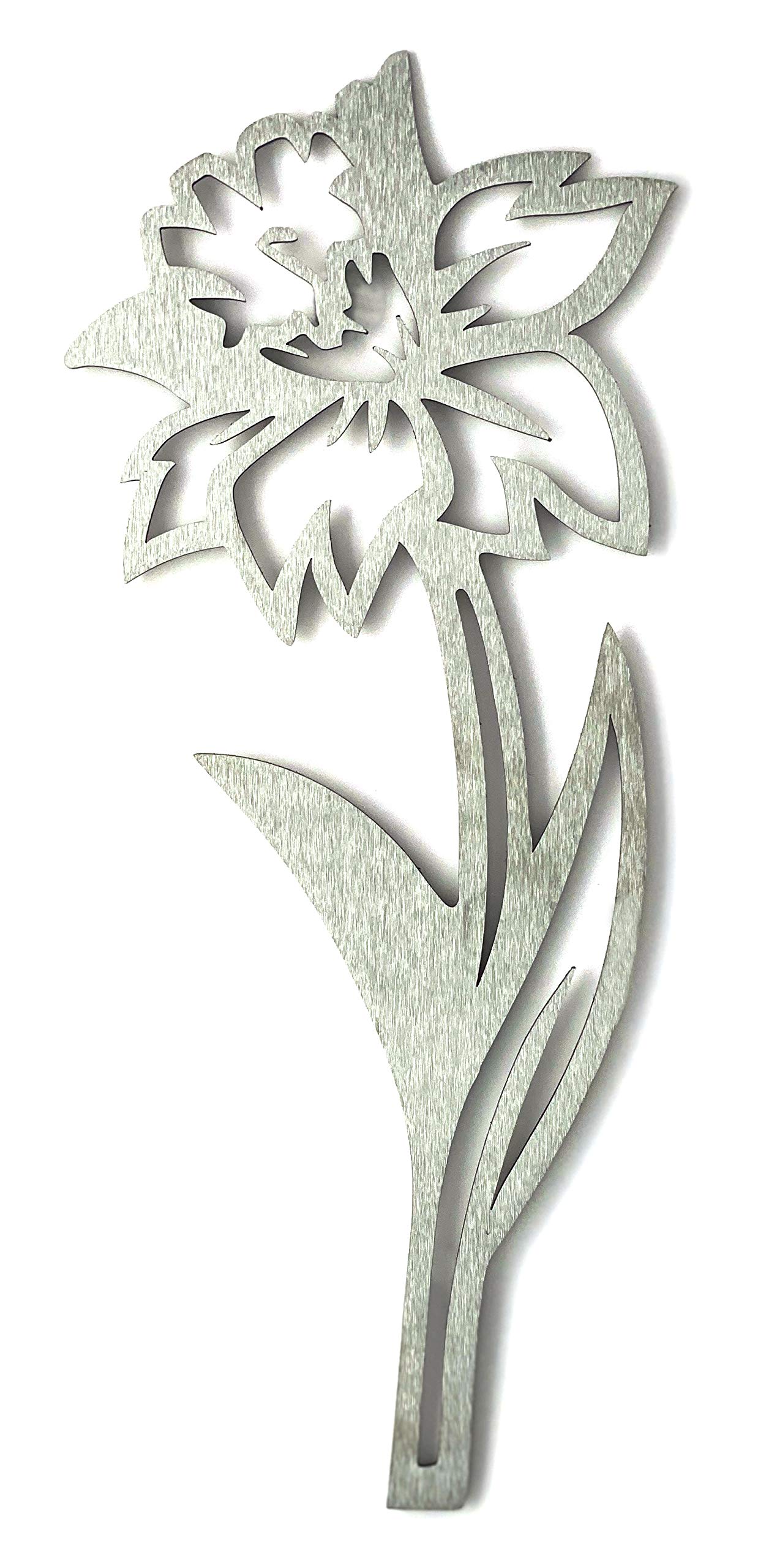 Image Industry Daffodil Steel Flower Cutout – Rustic Garden Sculpture – Metal Daffodil Garden Decoration – Floral Gift for Her – Indoor & Outdoor Garden Art