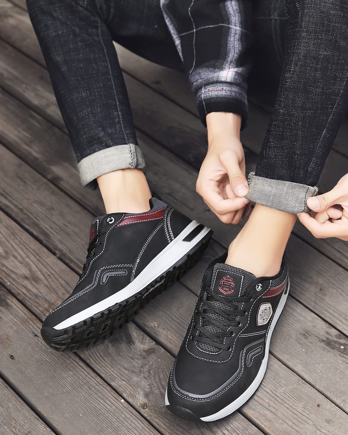 ARRIGO BELLO Zapatillas Hombre Zapatos Vestir Casual Deportivas Transpirables Gimnasio Correr Running Al Aire Libre Sneakers Talla 41-46