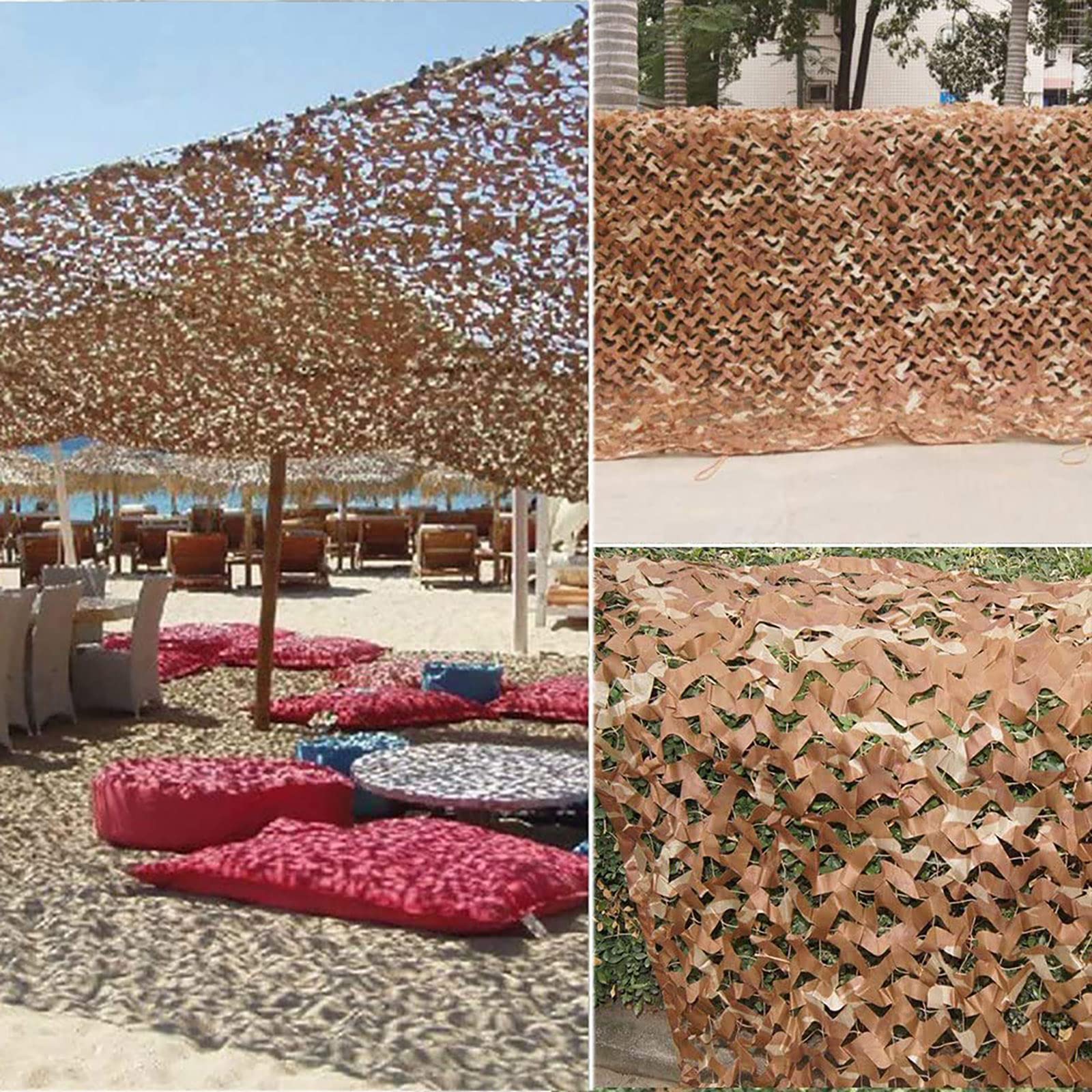 Rete Mimetica, Rete Mimetica del Deserto, 2x3m, 2x4m, 2x5m, 2x6m, 2x7m, 3x3m, 3x4m
