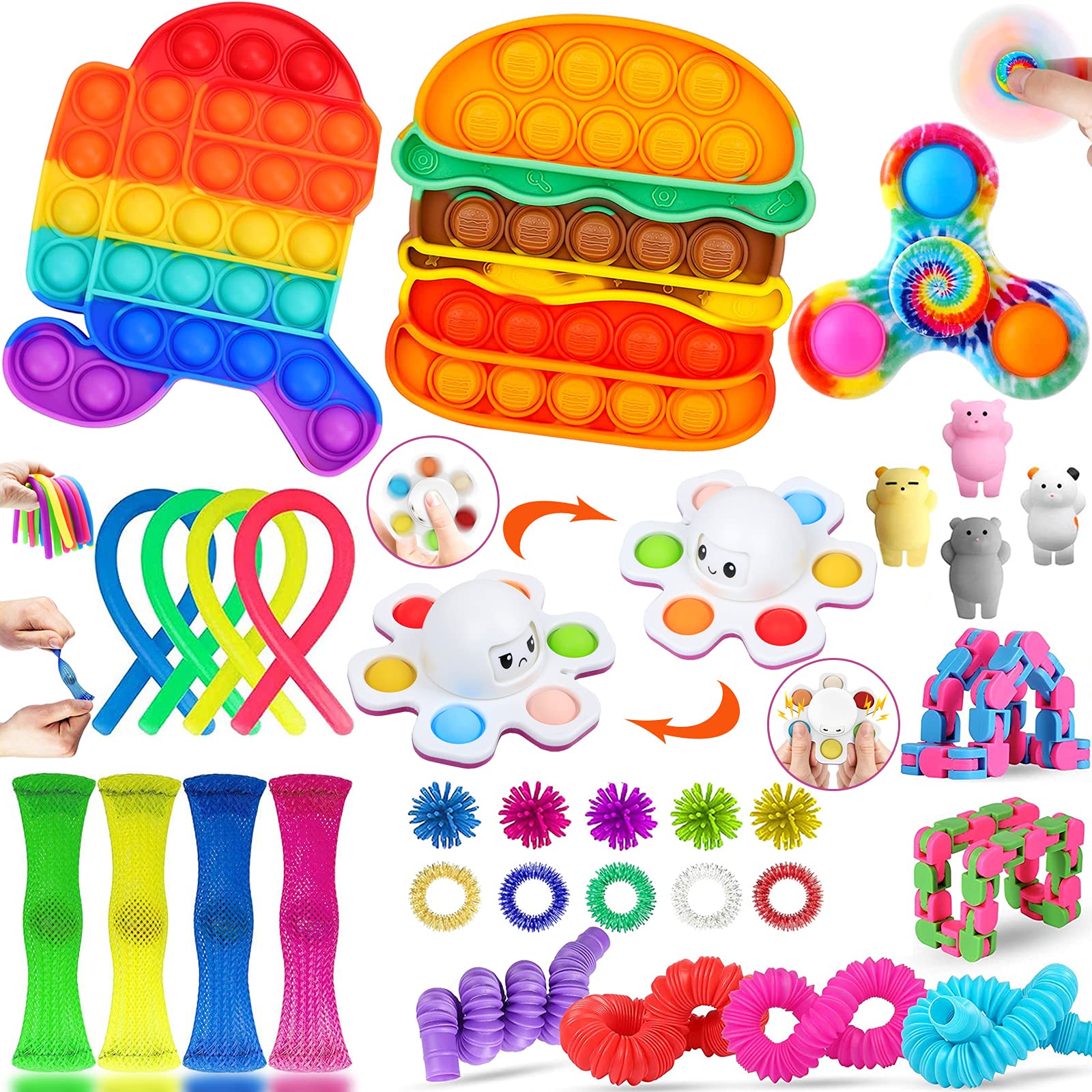 Buy Fidget Toy, Fidget Pack, Fidget Toys Pack for Kids Adults, Sensory