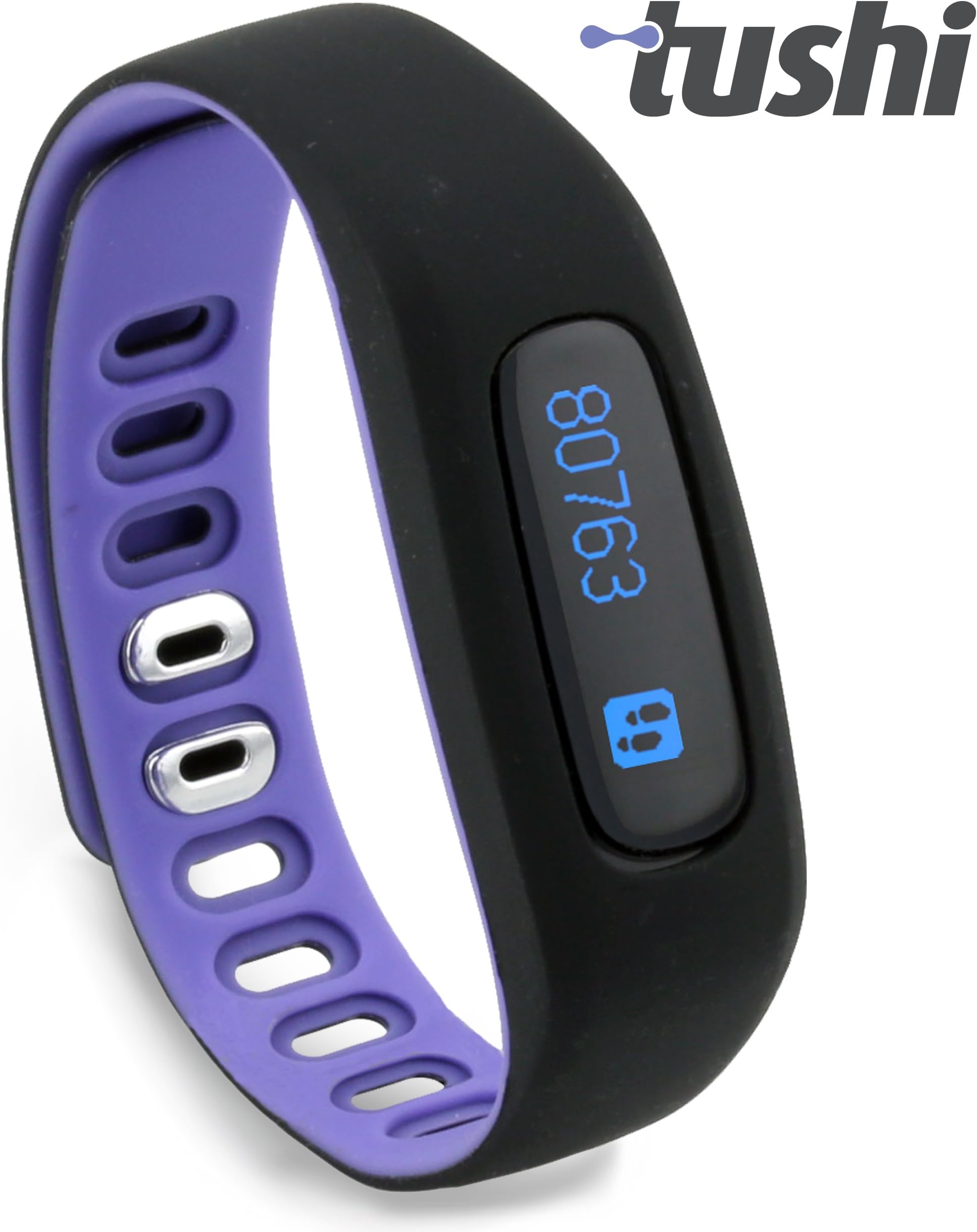 Tushi Wireless Waterproof Touch Screen Pedometer + Activity Tracker Wristband Fitness Smart Bracelet & Sleep Monitor + Bluetooth sync with Smartphones and Tablets (iOS and Android Compatible)