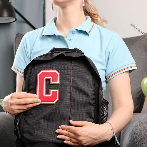 Miniatura 75 de Parches de letras termo-adhesivas de alta calidad – Lindas letras para ropa – Parche universitario para ropa – Letras bordadas de 4 1/2 parches