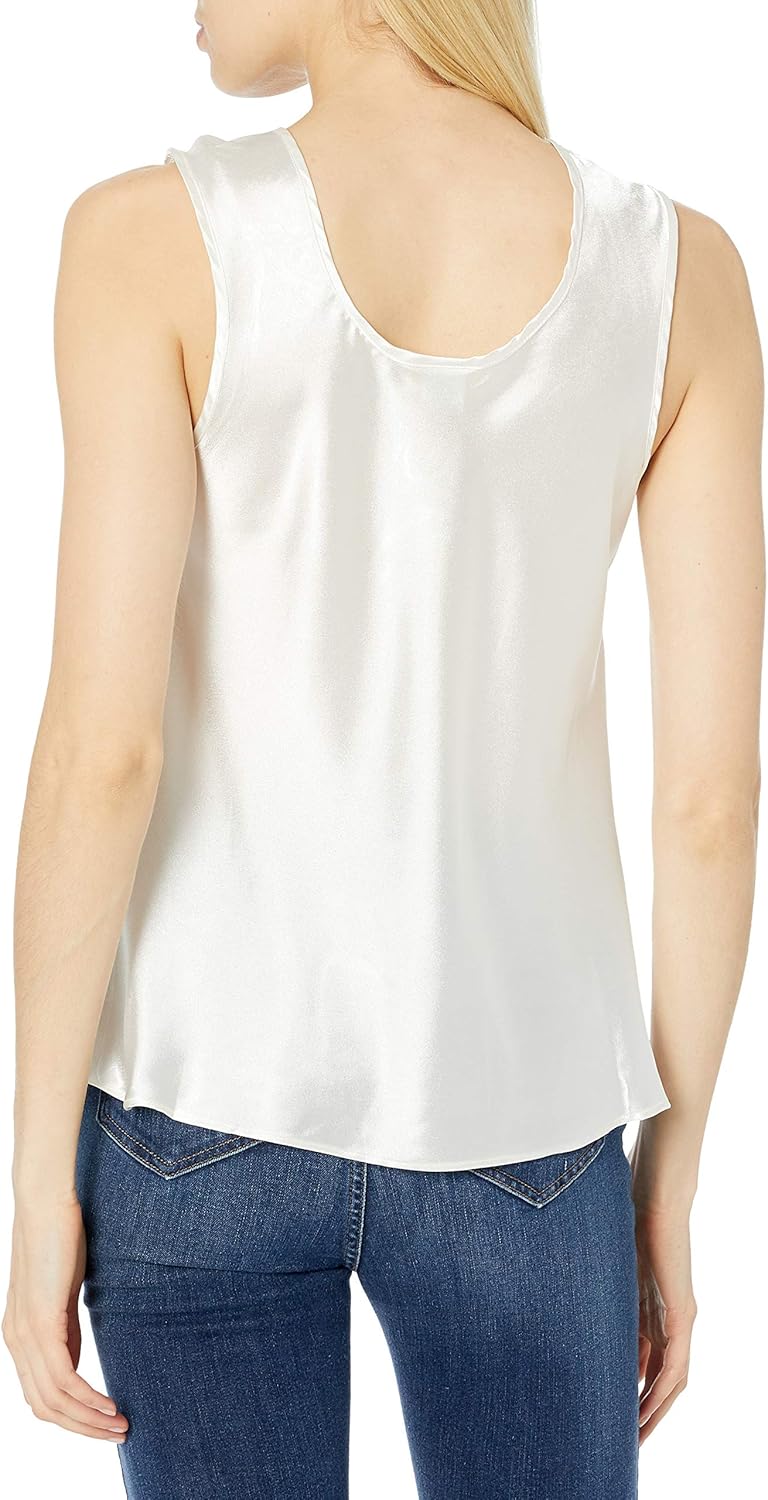 Womens Charmeuse Camisole with Medallion Lace - Image 2