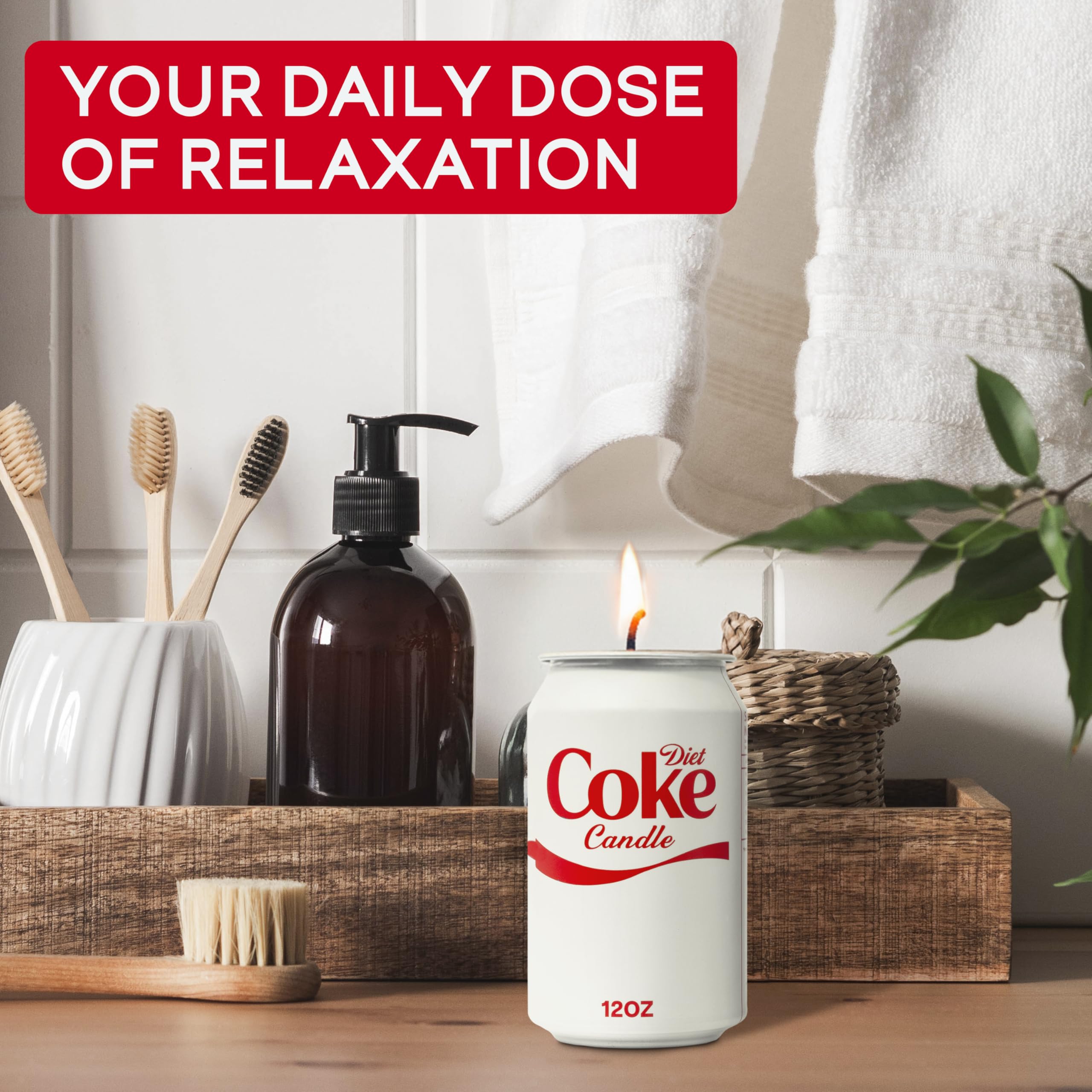 Diet Candle - Smells Like The Real Soda - Cute Candles for Cool Gifts - Funny Candles for Any Occasion - Cute Things for Aesthetic Room Decor - Cool Candle for Cool Things - Christmas Candles