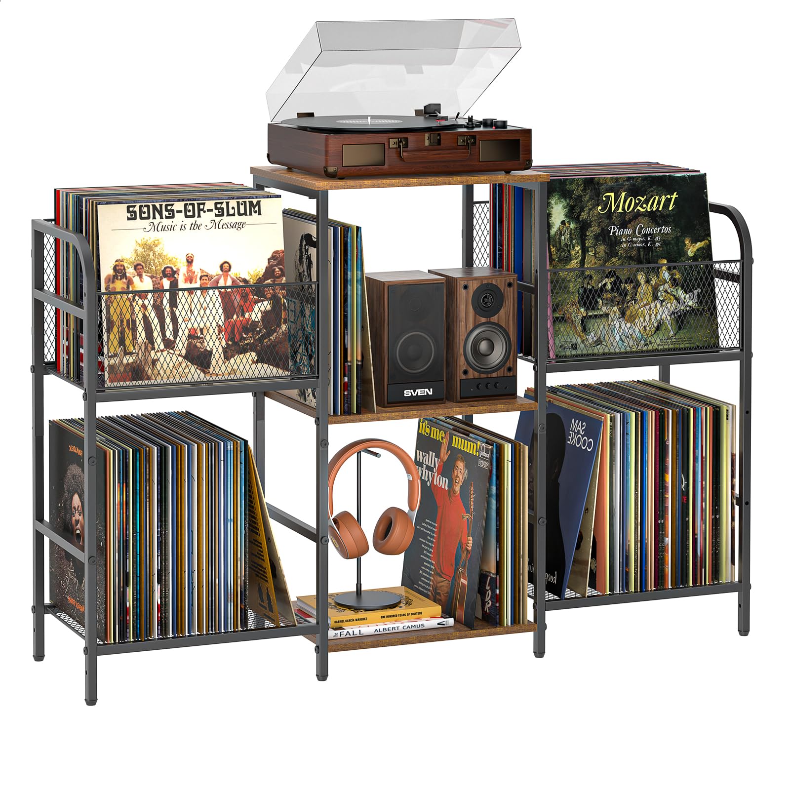 Soporte giratorio para discos de vinilo