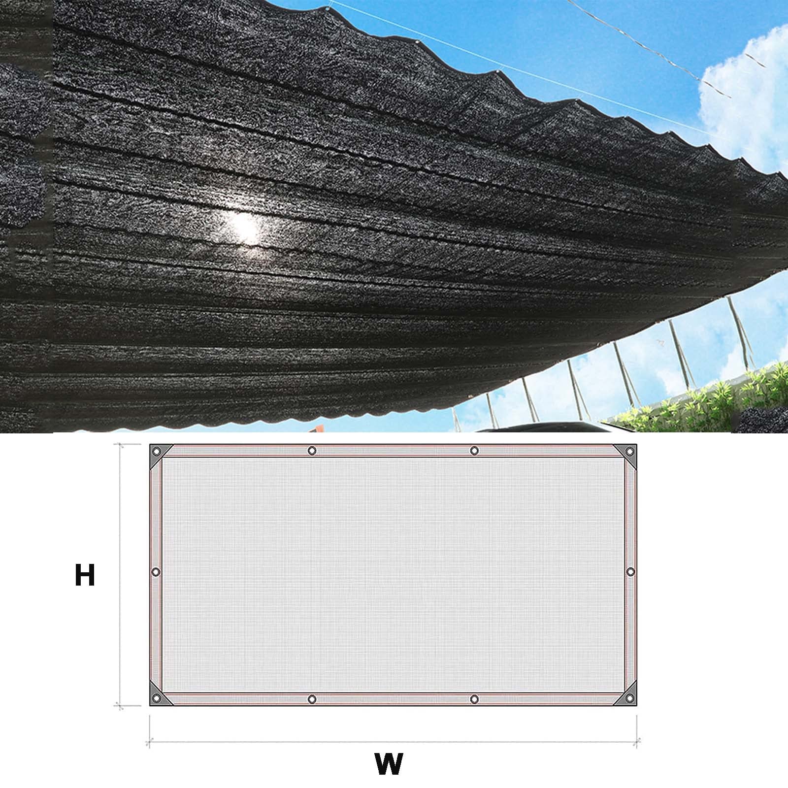 Telo ombreggiante per esterni, protezione dai raggi UV, 95% traspirante, con occhielli, per giardino, patio, fienile (3 x 4 m, 4 x 6 m, 4 x 4,9 m, 6,1 x 7 m)