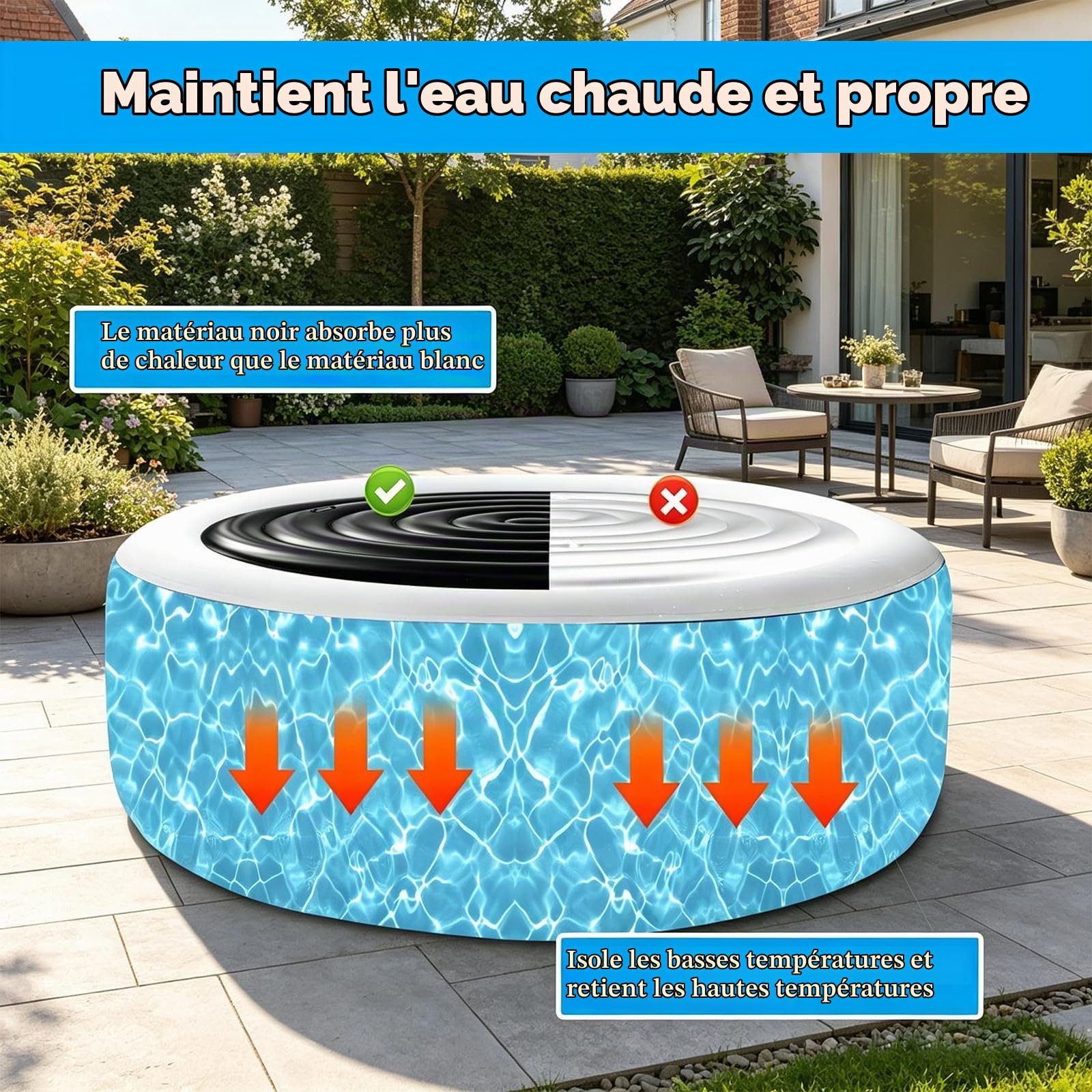 Housse gonflable pour jacuzzi