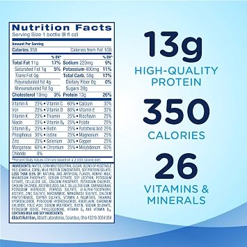Ensure Plus Therapeutic Nutrition Vanilla Flavor Liquid, 27 Vitamins, 8 oz 6 Pack