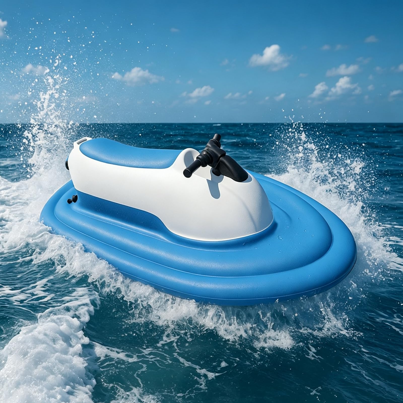 DongDongQiang Motorized Inflatable Ride-On Jet Ski for Adults