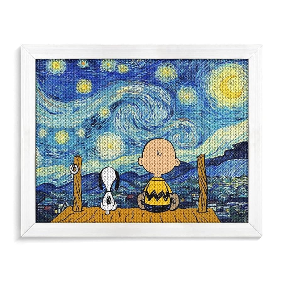 スヌーピー 油絵 飾り アート Amazon.co.jp: ダイヤモンドアート ピーナッツ スヌーピー