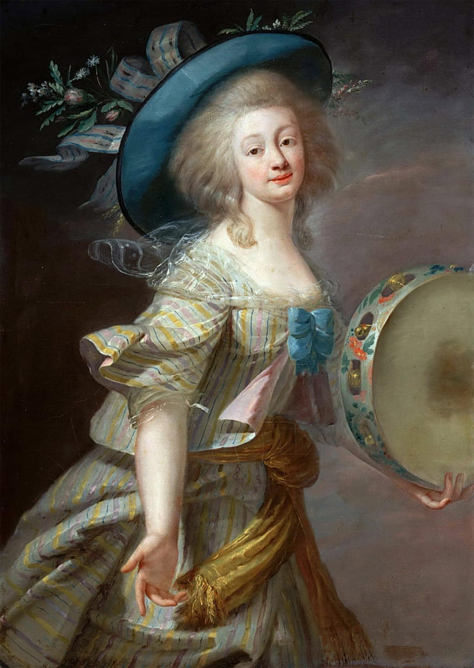 ARTXLXXBN Famous Art Print Poster Vintage Wall Art Portrait D'une Danseuse by Louise Élisabeth Vigée Le Brun Canvas Art Poster for Home Decor 60x90cm