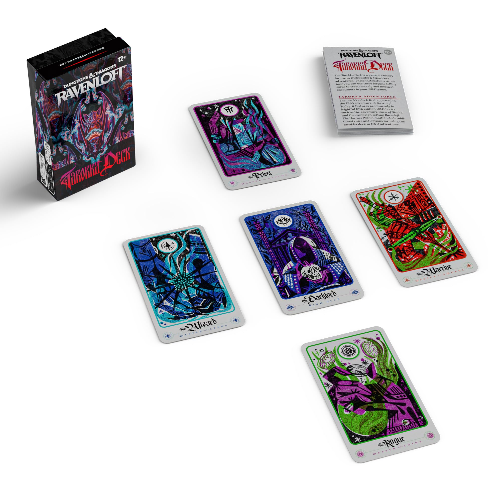 Dungeons & Dragons Ravenloft: The Horrors Within - Mazzo dei tarocchi (Mazzo aggiornato 2026) | Accessori di D&D (Versione Inglese)