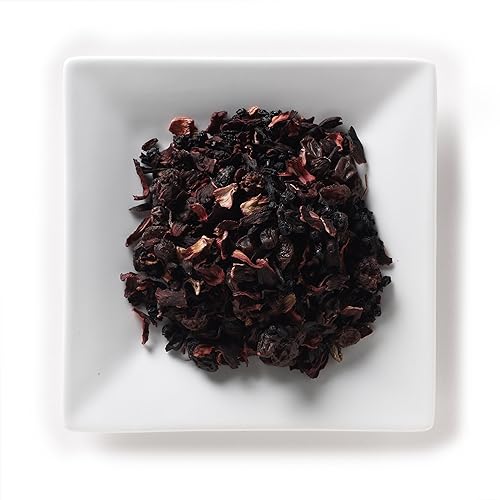 Miniatura 2 de Mahamosa - Té de frutas de grosella negra, 2 onzas, mezcla de té de frutas de hierbas hojas sueltas (con saúco, uvas, flores de hibisco, mora,