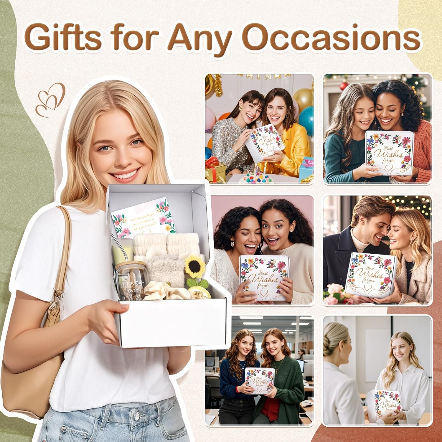 Gifts for Women, Birthday Gifts for Women, Best Friend Birthday Xmas Gifts, Get Well Soon Gift Basket, Spa Gift Set for Friends Female Sister Mom Wife Coworker Bestie Teen 10 pcs - Image 7