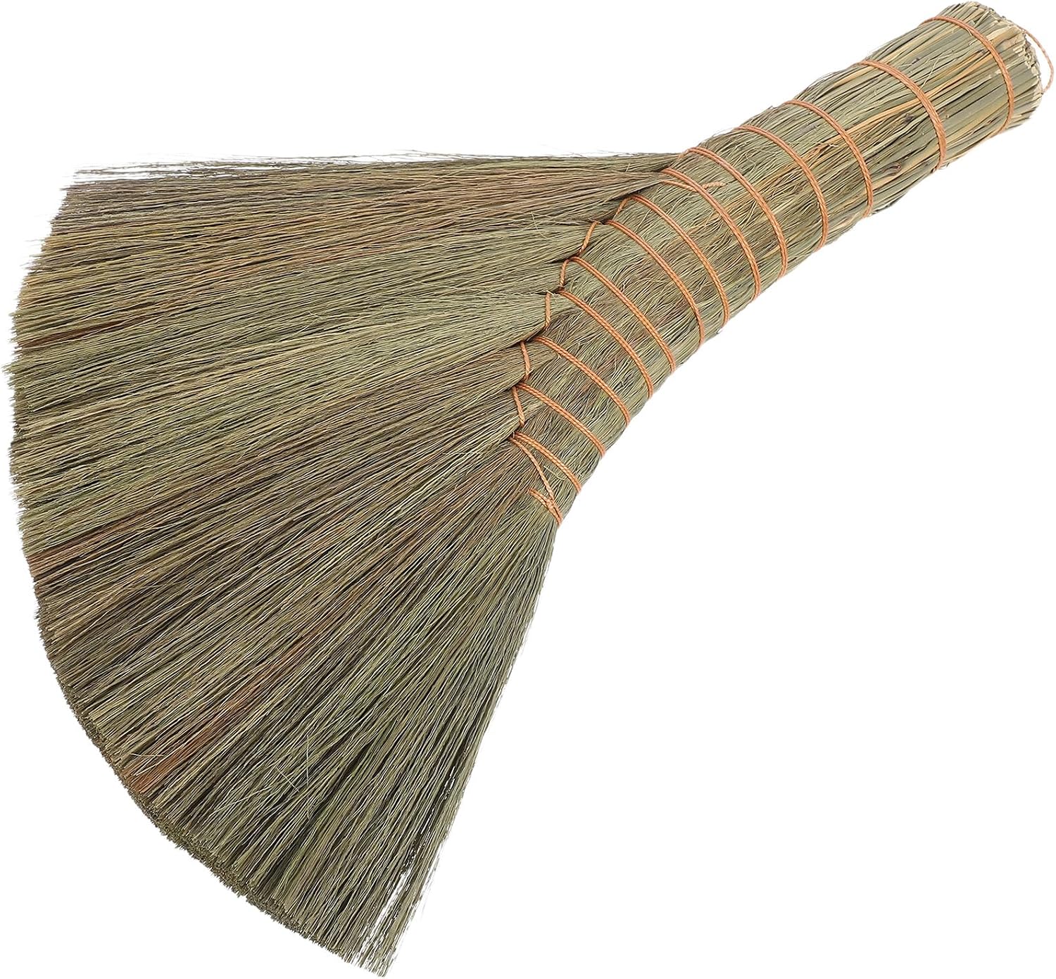 Hemobllo Soft Straw Hand Whisk Broom for Indoor Sweeping, No Static Soft Bristle Household Brush, Small Size for Bed Sofa Furniture Cleaning