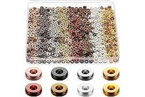 Sparkling Allure: 800 Pcs 6mm Flat Gold Bracelet Spacers for Captivating Creations