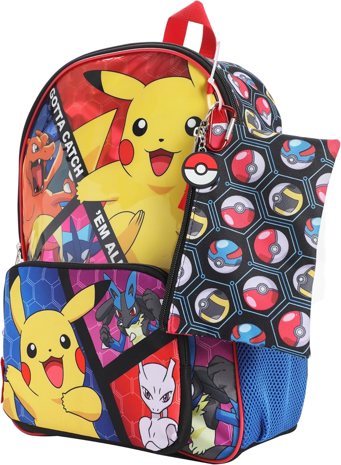 BIOWORLD, Boys, Youth Five-Piece Backpack Set (Little Kid/Big Kid), Aop, One Size