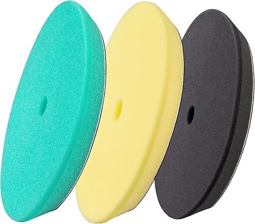 3pcs 5 inch Polishing Pads, 5'' Orbital Buffer Pads Hook and Loop Buffing Pads, Foam Polish Pad for Compounding, Polishing and Waxing, for 5''