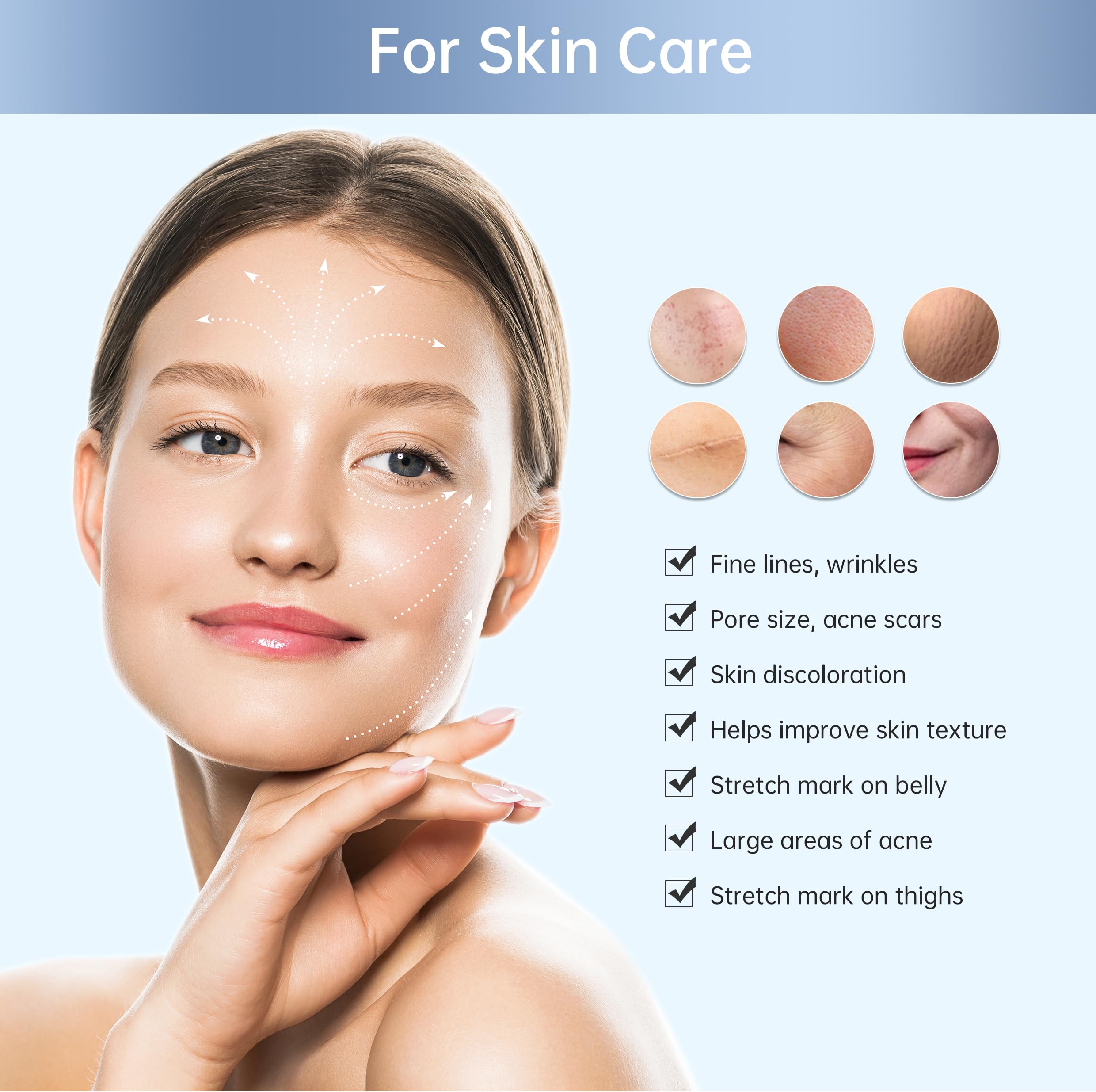 Penna Microneedling Bio-Q2 Professionale Wireless Derma a Carica Automatica - Amazing Skin Pen per Viso e Corpo con 6 Cartucce da 0,25 mm (1x9pin+2x25pin+2x14pin)