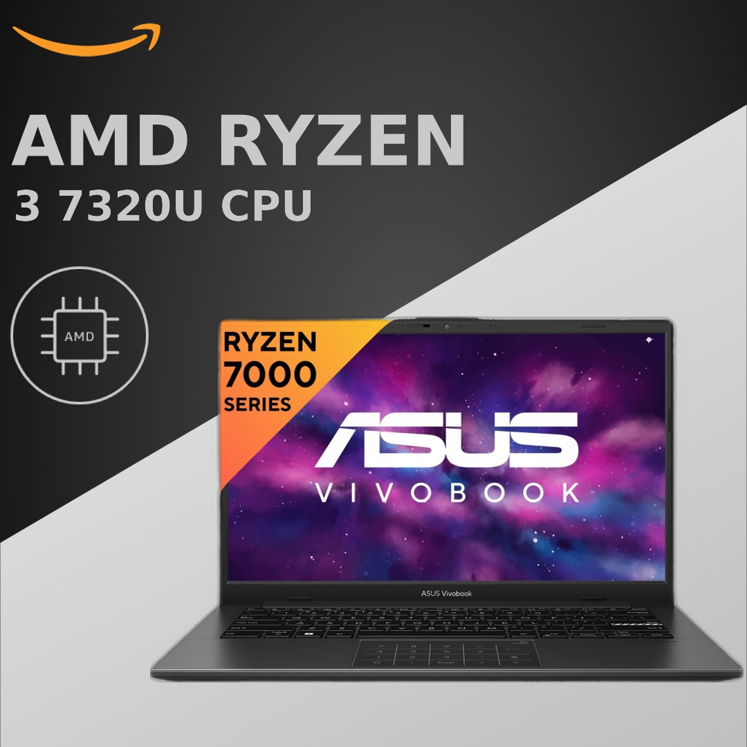 ASUS Vivobook Go 14 (2023), AMD Ryzen 3 7320U, 14-inch (35.56 cm