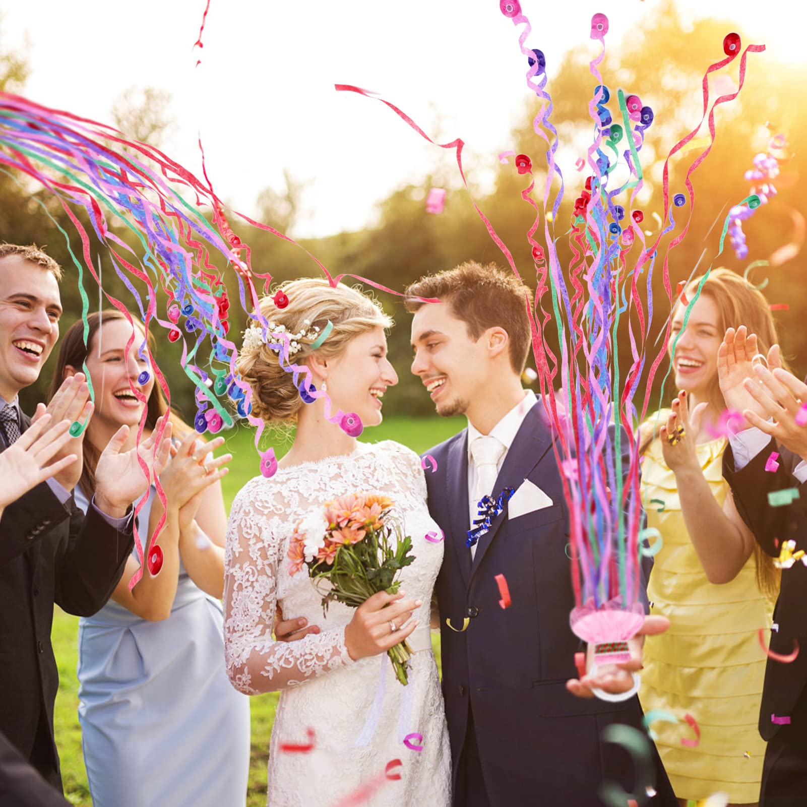 14 Wurf Streamer Luftschlangen Set - Farbenfrohe Konfetti Für Party, Hochzeit & Karneval