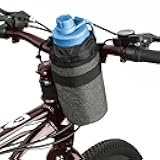 Insulated Bike Water Bottle Holders - Keeps Bottle Cool or Warm, Universal Fit for Kids, Mountain, Cruiser, Road Bikes - Black