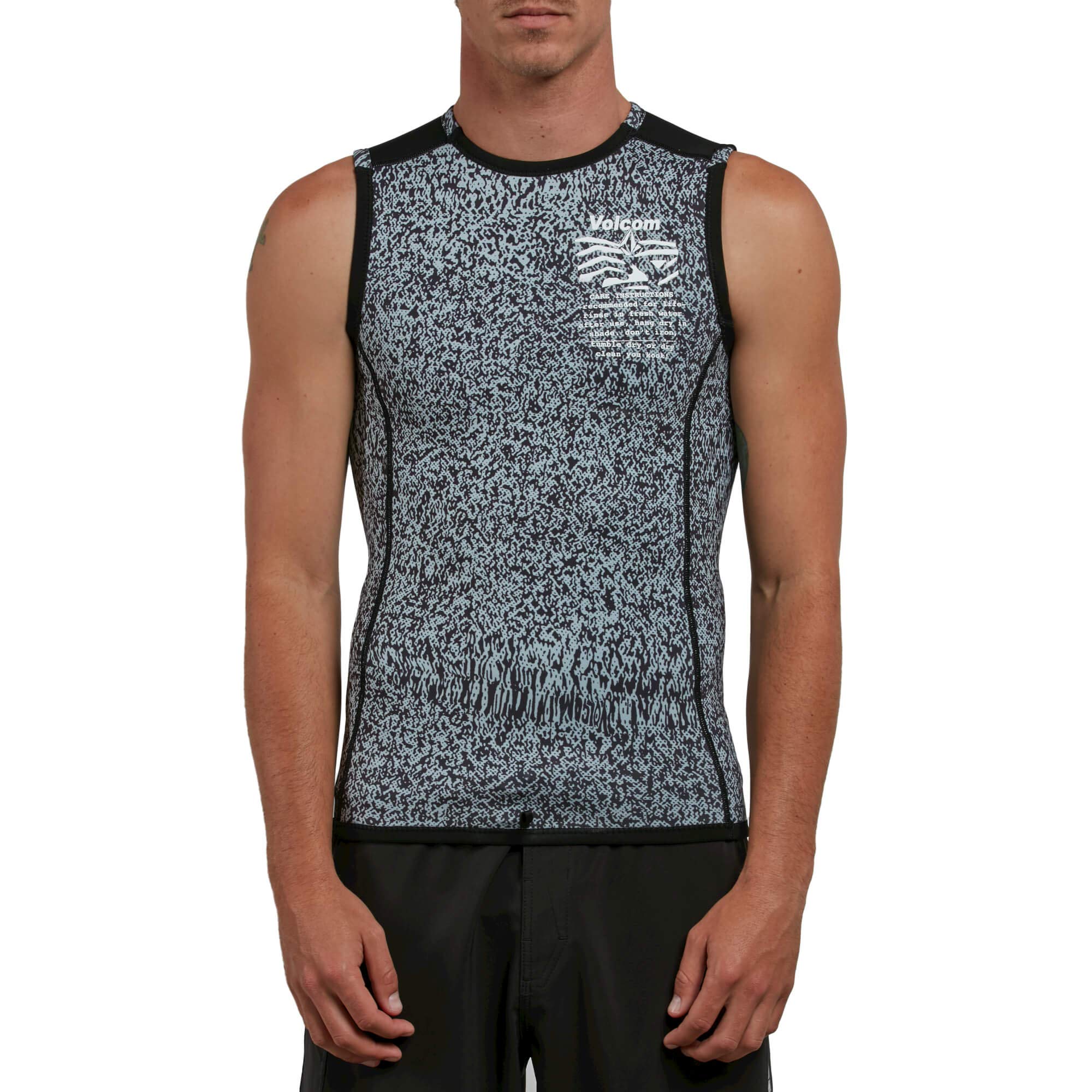 Volcom Herren Men's Vesticle Wetsuit Jacket Rash Guard Hemd