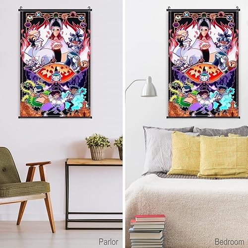 Miniatura 5 de Lienzo con diseño de búho, decoración de pared, tapiz de película, para colgar en la habitación familiar, dormitorio, oficina, cafetería, bar,