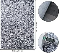 Vista 2 de Litchi Paquete de 6 hojas de cuero sintético de 8 x 12 pulgadas para aretes de lazo, tela de vinilo fácil de cortar para Cricut, cuero sintético